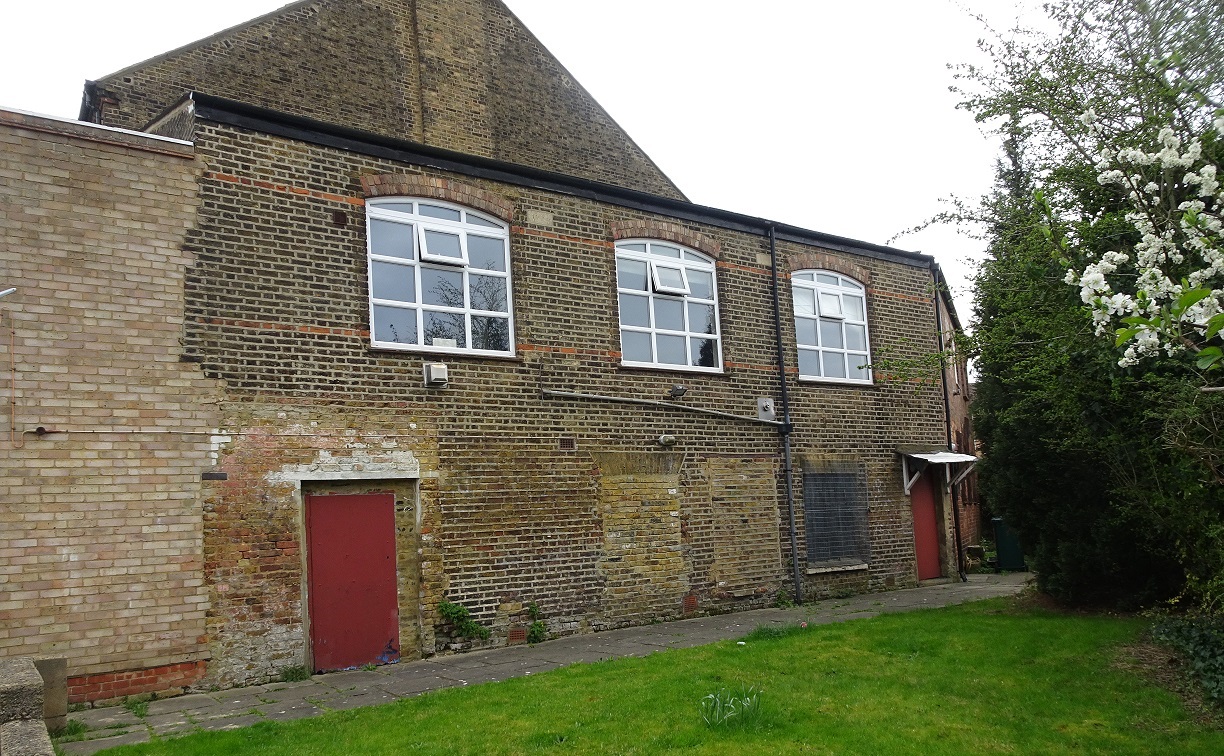 Rear of church building
